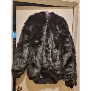 Ablanche Urban Fur Fitter Hooded Men's Faux Fur Jacket 3XL